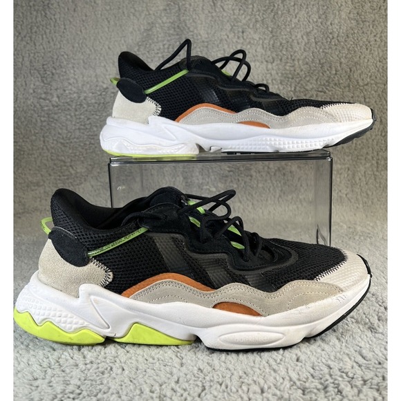 adidas Other - adidas Ozweego Sneakers Men's Sz 12 Core Black Neon Green Gray Orange GV7379